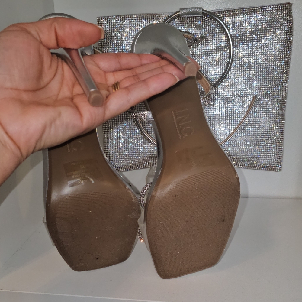 INC Rhinestone and PVC Sandal - Picture 6 of 12